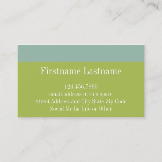 Texas Love with Custom Heart and Family Name Visitekaartje (Achterkant)