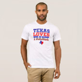 Texas Loves France T-shirt (Voorkant volledig)