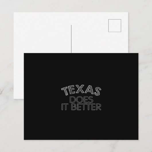 Texas maakt het beter briefkaart (Voorkant / Achterkant)