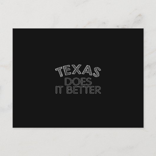 Texas maakt het beter briefkaart (Voorkant)