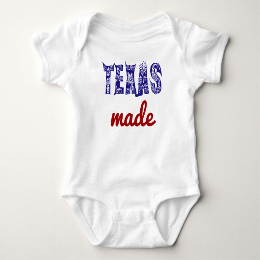 Texas Made Baby Eén stuk Romper (Voorkant)