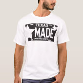 Texas Made Lone Star License Bord-Black T-shirt (Voorkant)