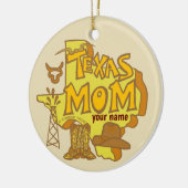 Texas mama keramisch ornament (Links)