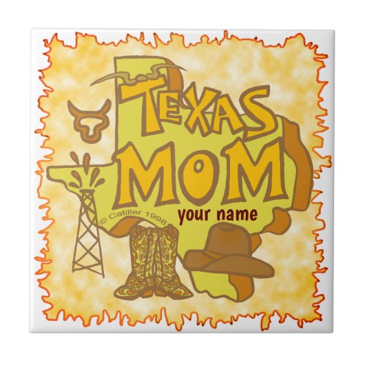 Texas mama tegeltje (Voorkant)