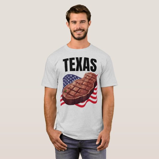 Texas Mannen T-shirt (Voorkant volledig)