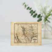 Texas Map (1846) Briefkaart (Staand voorkant)