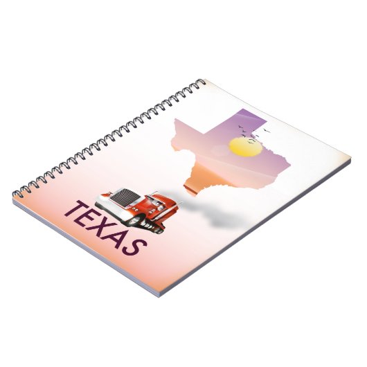 Texas Map Big Rig Notitieboek (Linkerzijde)