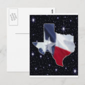 Texas Map Briefkaart (Voorkant / Achterkant)