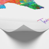 Texas Map Cadeaupapier (Hoek)
