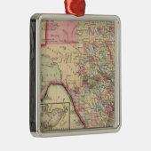 Texas Map door Mitchell Metalen Ornament (Rechts)