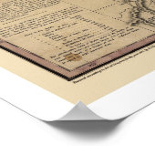 Texas Map door Stephen Austin 1837 Poster (Hoek)