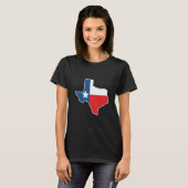 Texas Map Flag T-shirt (Voorkant volledig)