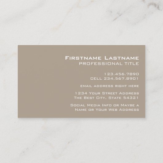 Texas Map Home State Love met Custom Heart Visitekaartje (Achterkant)