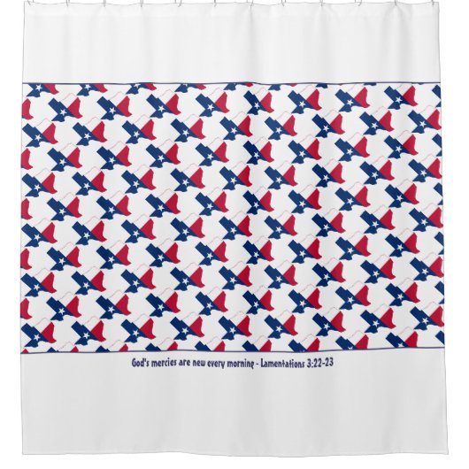 TEXAS MAP Lone Star State Gepersonaliseerd scripts Douchegordijn (Voorkant)