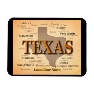 Texas  Map Magneet