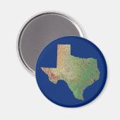 Texas Map Magnet (Voorkant / Achterkant)
