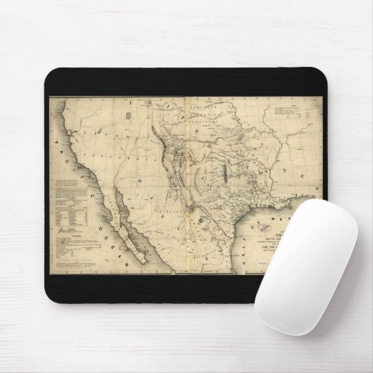 Texas Map Mousepad Muismat (Met muis)