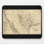 Texas Map Mousepad Muismat (Voorkant)