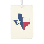Texas Map Outline en Flag Luchtverfrisser (Achterkant)