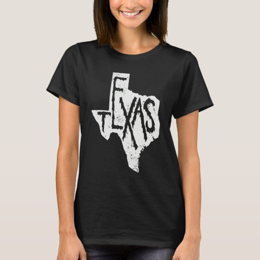Texas Map Outline State of USA T-shirt (Voorkant)