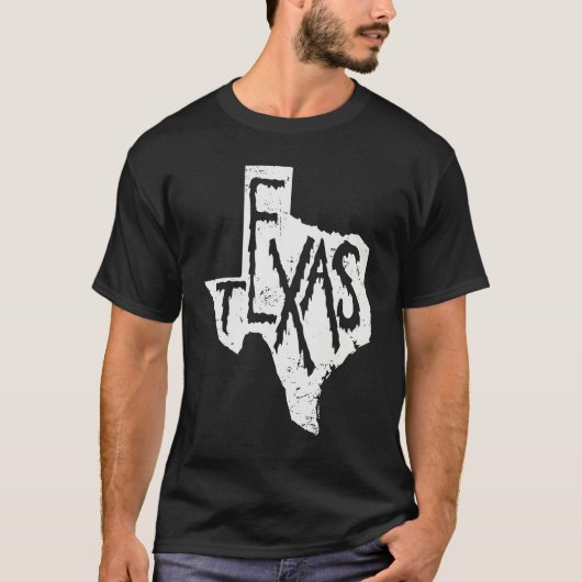 Texas Map Outline State of USA T-shirt (Voorkant)