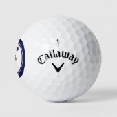 Texas Map | Patriotic USA Flag | Plaats of tekst Golfballen (Logo)