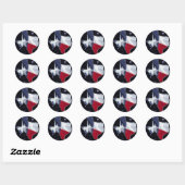 Texas Map Ronde Sticker (Vel)