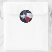 Texas Map Ronde Sticker (Tas)