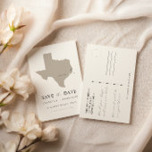 Texas Map Save the Date Template