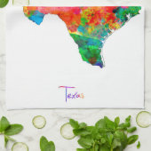 Texas Map Theedoek (Gevouwen)