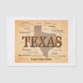 Texas  Map Tissuepapier (Voorkant)