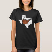 Texas Map Tobacco Pipe Smoking Hobby Briar Pipe Sm T-shirt (Voorkant)