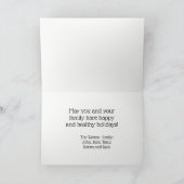 Texas Map Word Art-kerstkaartje Feestdagen Kaart (Binnen)