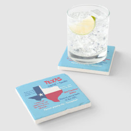 Texas Marmeren Steen Onderzetter Verbazingwekkende