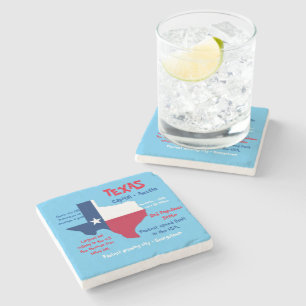 Texas Marmeren Steen Onderzetter Verbazingwekkende