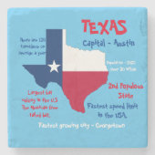 Texas Marmeren Steen Onderzetter Verbazingwekkende (Voorkant)