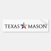 Texas Mason Bumpersticker (Voorkant)