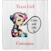 Texas Meisje Thunder_Cove Douchegordijn (Voorkant)