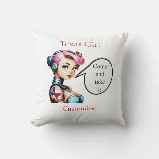 Texas Meisje Thunder_Cove Kussen (Voorkant)