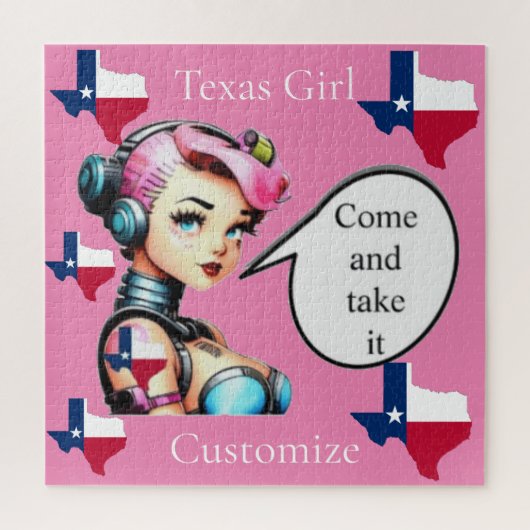 Texas Meisje Thunder_Cove Legpuzzel (Verticaal)