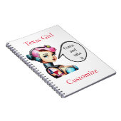 Texas Meisje Thunder_Cove Notitieboek (Rechterzijde)