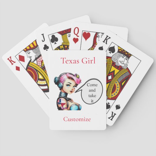 Texas Meisje Thunder_Cove Pokerkaarten (Achterkant)