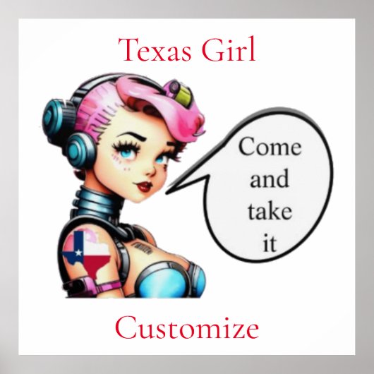 Texas Meisje Thunder_Cove Poster (Voorkant)