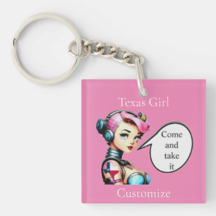 Texas Meisje Thunder_Cove Sleutelhanger