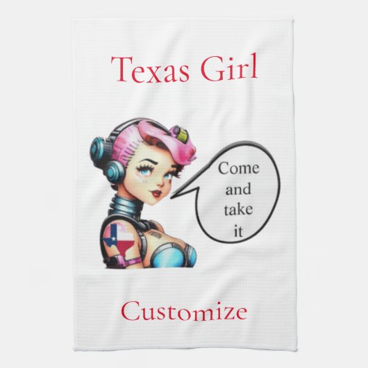 Texas Meisje Thunder_Cove Theedoek (Verticaal)