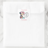 Texas Meisje Thunder_Cove Vierkante Sticker (Tas)
