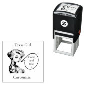 Texas Meisje Thunder_Cove Zelfinktende Stempel (In situ)