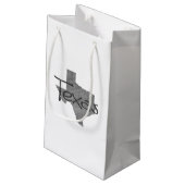 Texas met achtergrondcadeautas van Chalkboard Klein Cadeauzakje (Achterkant Gekanteld)