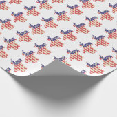 Texas met Verpakkende Document van de Vlag van de Cadeaupapier (Hoek)