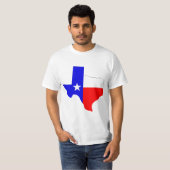 Texas met vlag t-shirt (Voorkant volledig)